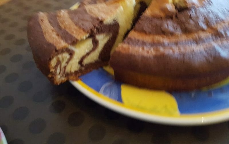 Cliquez pour zoomer ! Gâteau zébré Thermomix par Asld29