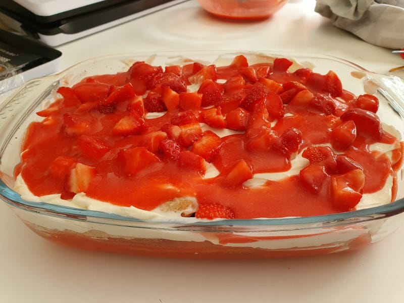 Cliquez pour zoomer ! Tiramisu aux fraises en verrines Thermomix par Asld29