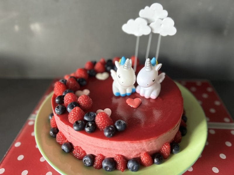 Cliquez pour zoomer ! Bavarois aux framboises Thermomix par Mandinette