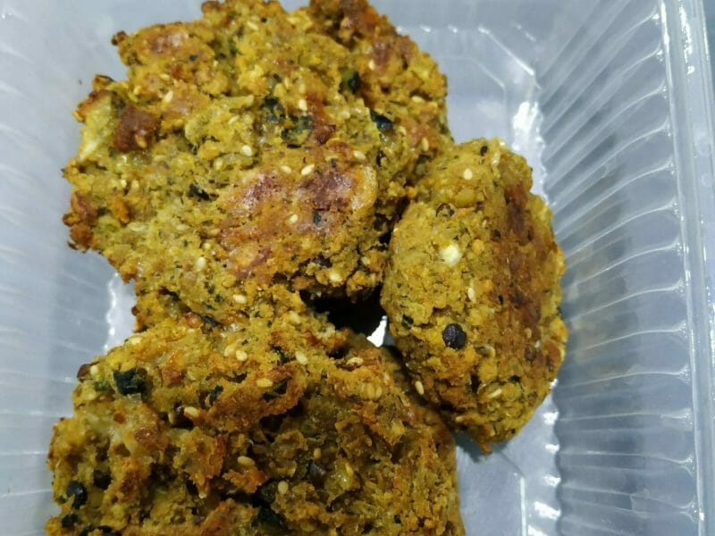 Cliquez pour zoomer ! Steaks lentilles, pois chiches, courgettes Thermomix par badmod