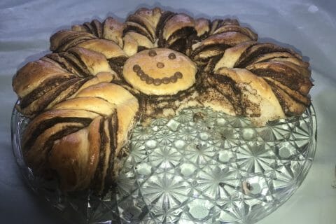 Cliquez pour zoomer ! Brioche étoilée au Nutella Thermomix par darina