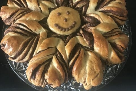 Cliquez pour zoomer ! Brioche étoilée au Nutella Thermomix par darina