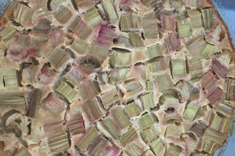 Cliquez pour zoomer ! Clafoutis à la rhubarbe au Thermomix