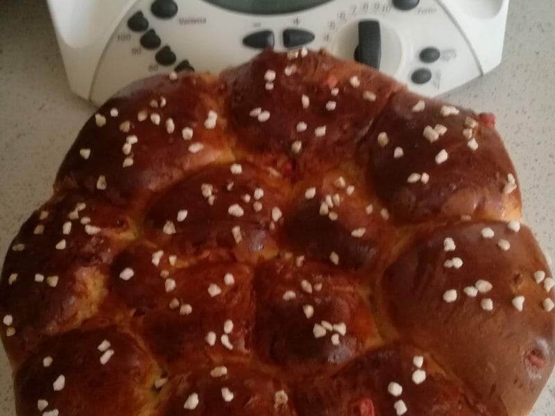 Cliquez pour zoomer ! Brioche tressée à la mie filante Thermomix par Nathouly