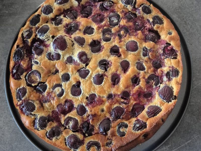 Cliquez pour zoomer ! Clafoutis aux cerises Thermomix par sevecou