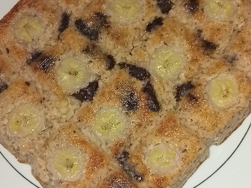 Cliquez pour zoomer ! Gâteau de flocons d’avoine à la banane Thermomix par macaron13