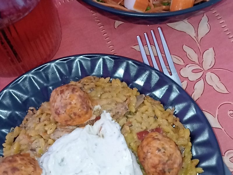 Cliquez pour zoomer ! Boulettes de poulet au chorizo Thermomix par macaron13