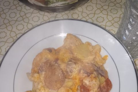 Cliquez pour zoomer ! Gratin de chou-fleur au chorizo Thermomix par macaron13
