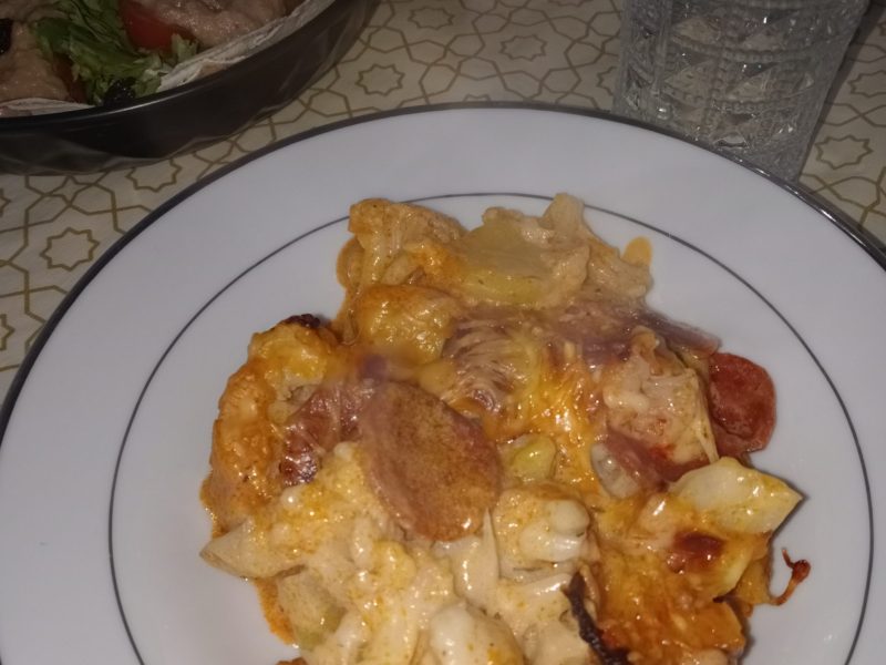 Cliquez pour zoomer ! Gratin de chou-fleur au chorizo Thermomix par macaron13