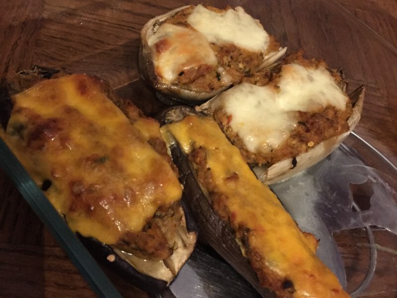 Cliquez pour zoomer ! Aubergines farcies au thon Thermomix par carine312