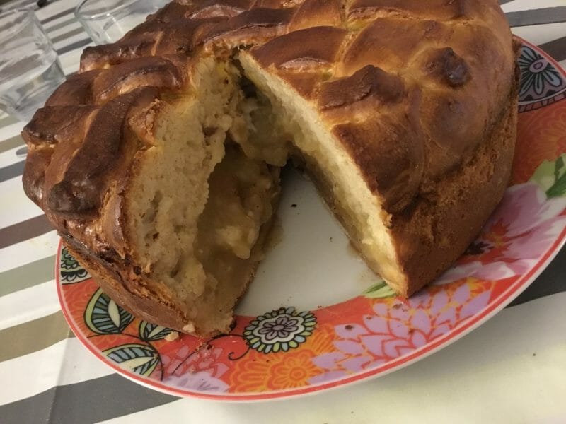 Cliquez pour zoomer ! Brioche aux pommes caramélisées Thermomix par Maya3412