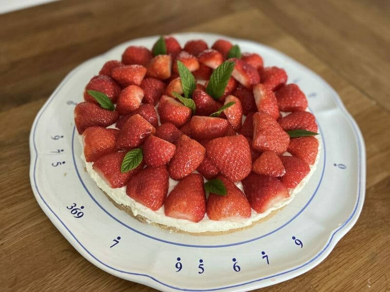 Cliquez pour zoomer ! Tarte aux fraises sans cuisson Thermomix par vane091