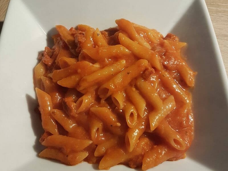 Cliquez pour zoomer ! Penne au chorizo Thermomix par Ophee