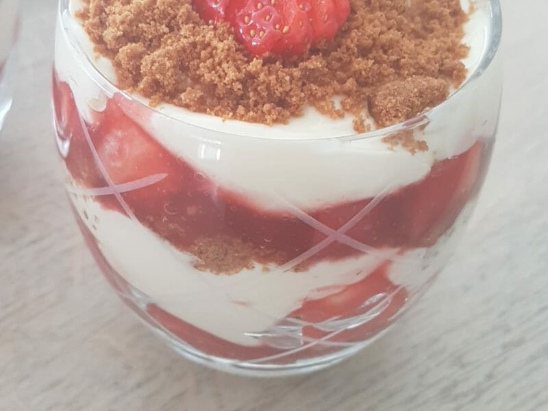 Cliquez pour zoomer ! Tiramisu aux framboises et spéculoos Thermomix par Ophee