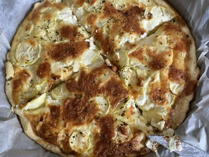 Cliquez pour zoomer ! Tarte courgettes, chèvre et pignons de pin Thermomix par EmilieCuartero