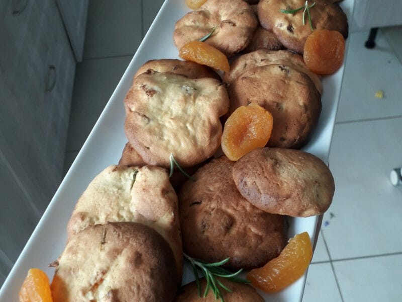 Cliquez pour zoomer ! Cookies romarin et abricots Thermomix par maylou-13@.