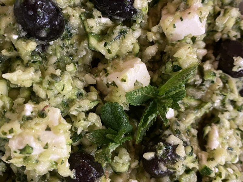 Cliquez pour zoomer ! Salade de courgettes à la feta Thermomix par Lili1302