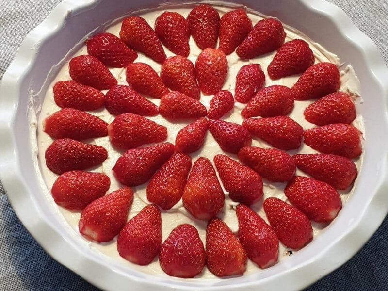 Cliquez pour zoomer ! Tarte aux fraises sans cuisson Thermomix par Nathfu