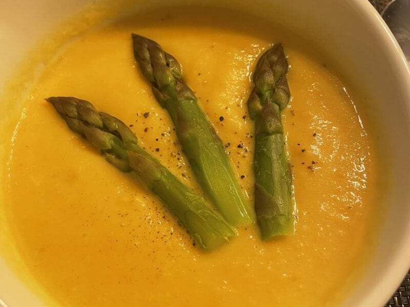 Cliquez pour zoomer ! Velouté d’asperges et carottes Thermomix par nad-