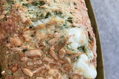Cliquez pour zoomer ! Cake aux épinards, mozzarella et pesto Thermomix par nad-