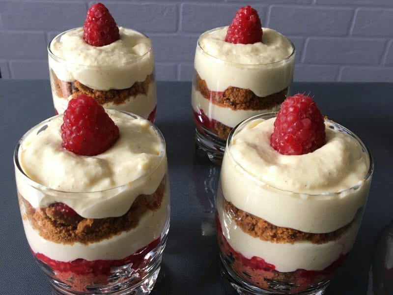 Cliquez pour zoomer ! Tiramisu aux framboises et spéculoos Thermomix par Rosalya