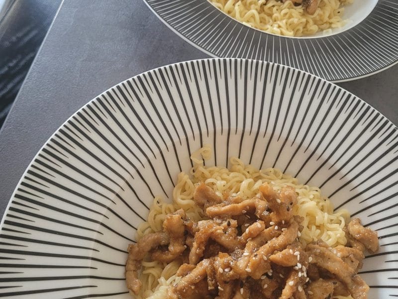 Cliquez pour zoomer ! Porc au caramel Thermomix par Milmil