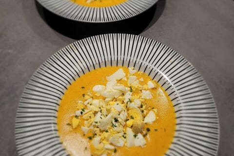 Cliquez pour zoomer ! Soupe aux oeufs et à la coriandre Thermomix par Milmil