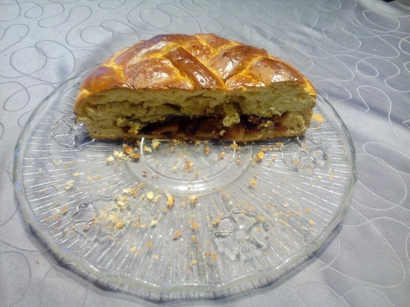 Cliquez pour zoomer ! Brioche aux pommes caramélisées Thermomix par gene69