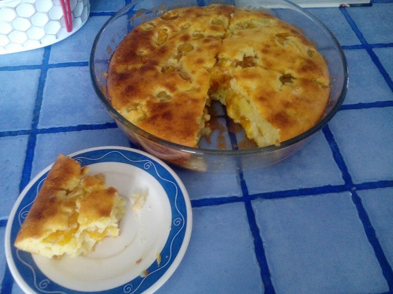 Cliquez pour zoomer ! Clafoutis aux mirabelles Thermomix par gene69