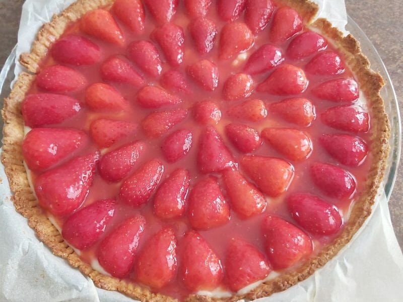 Cliquez pour zoomer ! Tarte aux fraises Thermomix par gene69