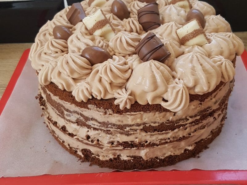 Cliquez pour zoomer ! Layer cake Kinder Bueno Thermomix par julie.lepissier