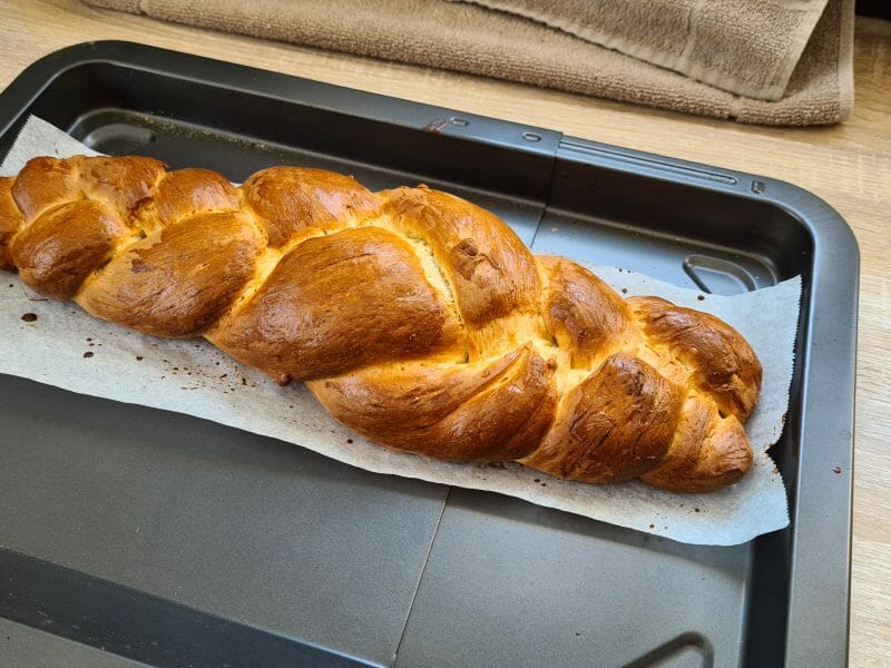 Cliquez pour zoomer ! Brioche tressée à la mie filante Thermomix par julie.lepissier