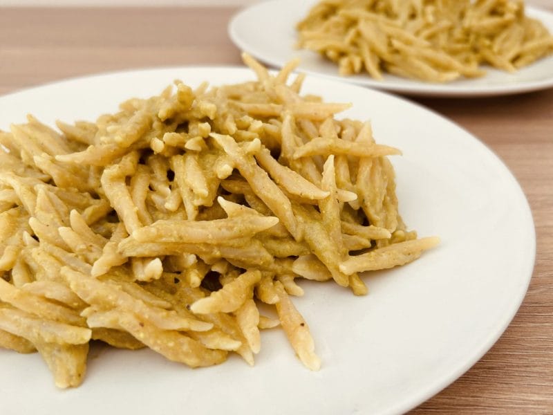 Cliquez pour zoomer ! Pâtes au pesto de haricots verts Thermomix par Mcgb