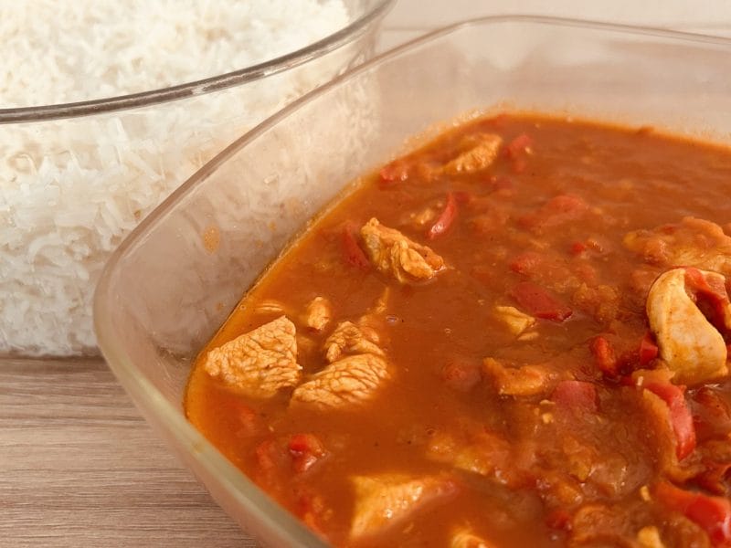 Cliquez pour zoomer ! Escalopes de poulet basquaise Thermomix par Mcgb