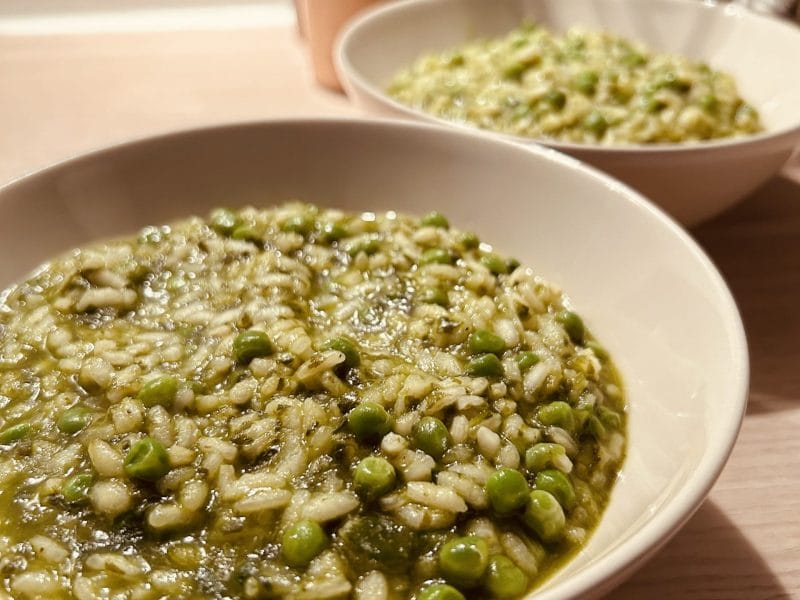 Cliquez pour zoomer ! Risotto aux épinards et petits pois Thermomix par Mcgb