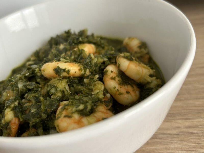 Cliquez pour zoomer ! Crevettes sautées à l’ail et à la bière Thermomix par Mcgb