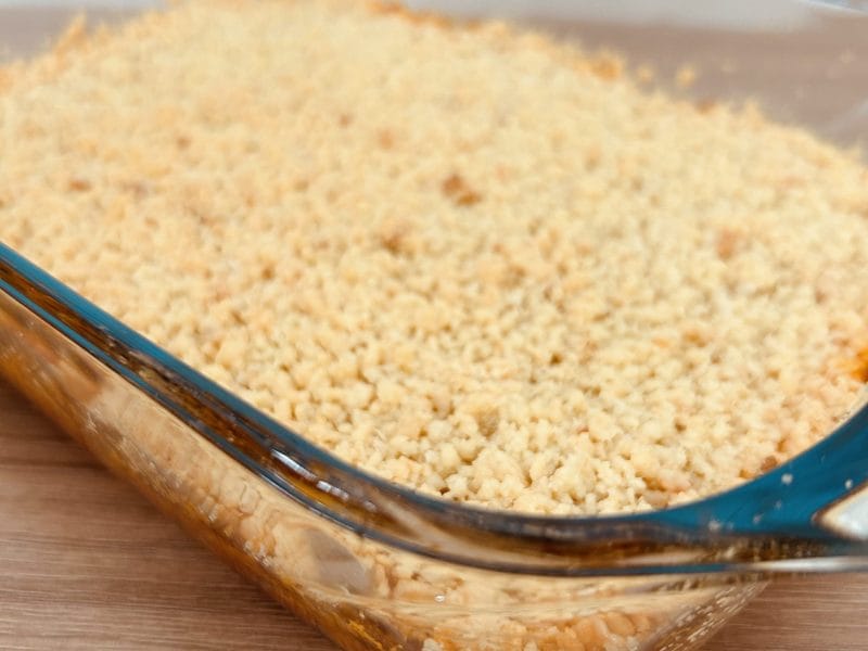 Cliquez pour zoomer ! Crumble poivrons, tomates, parmesan Thermomix par Mcgb