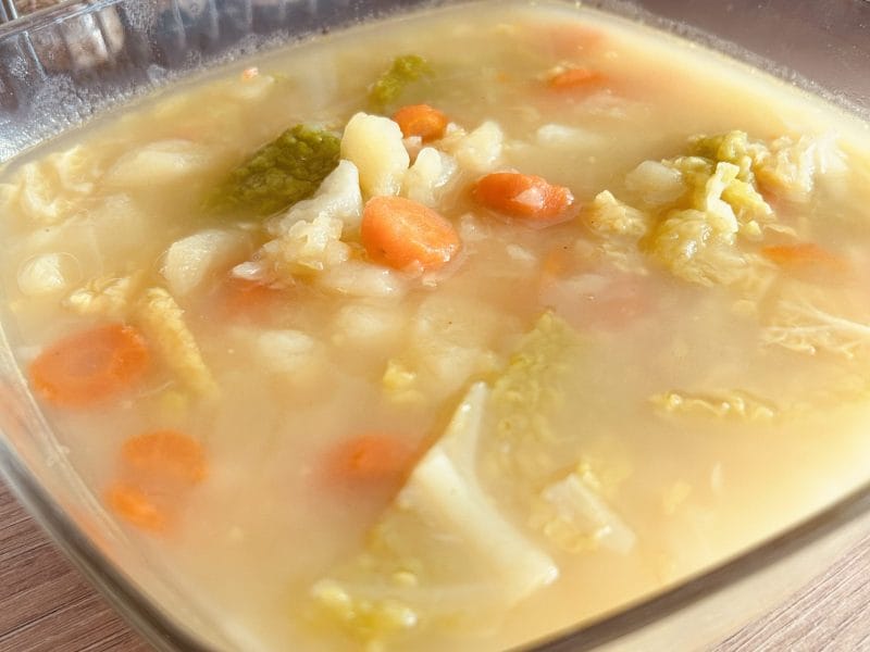 Cliquez pour zoomer ! Potée carottes, chou-rave et saucisses Thermomix par Mcgb