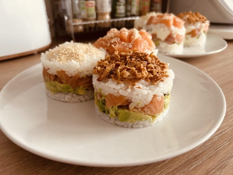 Cliquez pour zoomer ! Sushi cake Thermomix par Mcgb