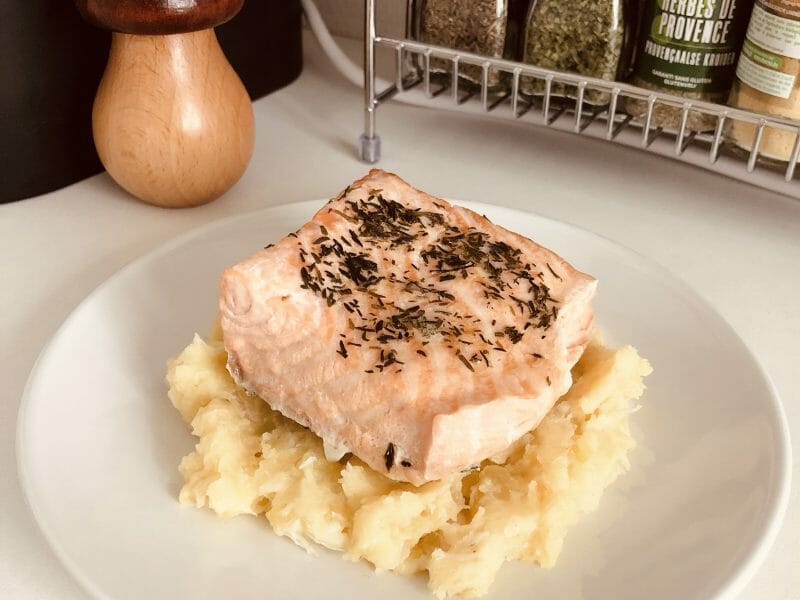 Cliquez pour zoomer ! Ecrasé de pommes de terre et saumon Thermomix par Mcgb