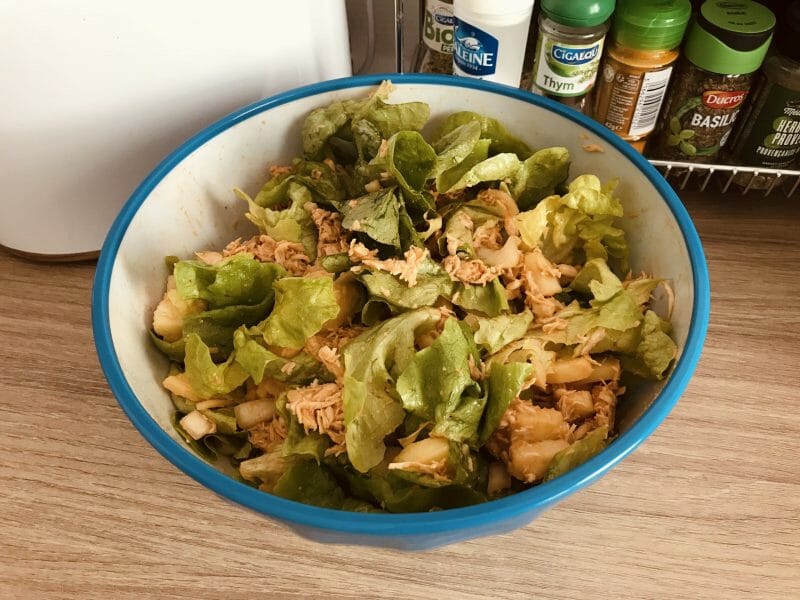 Cliquez pour zoomer ! Salade de poulet au pesto rosso Thermomix par Mcgb