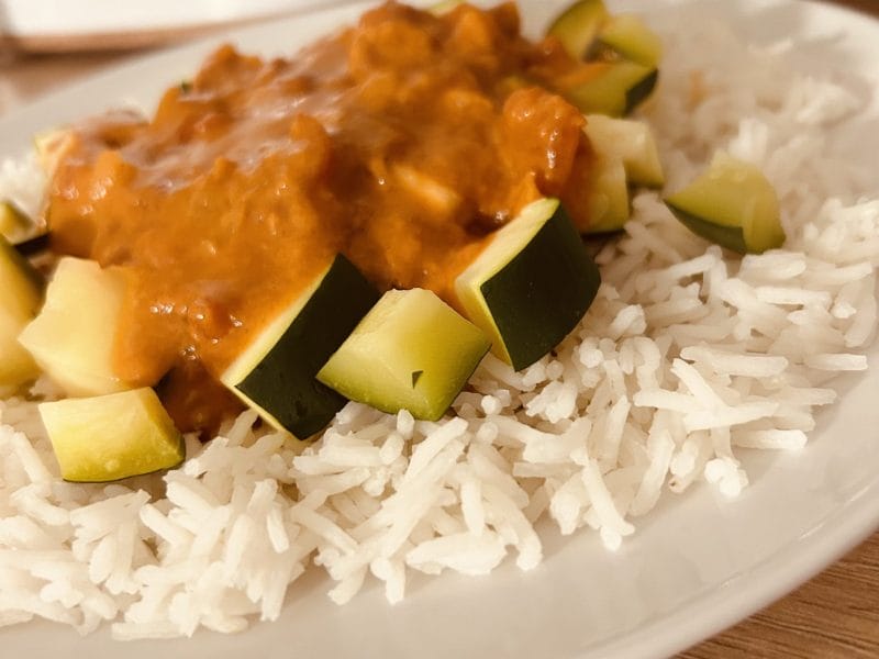 Cliquez pour zoomer ! Curry de courgettes au lait de coco Thermomix par Mcgb