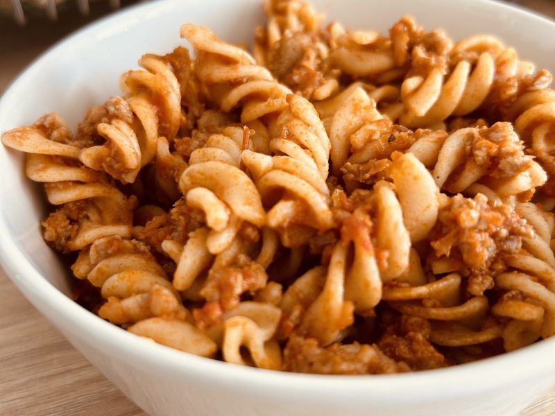 Cliquez pour zoomer ! Farfalle aux chipolatas Thermomix par Mcgb