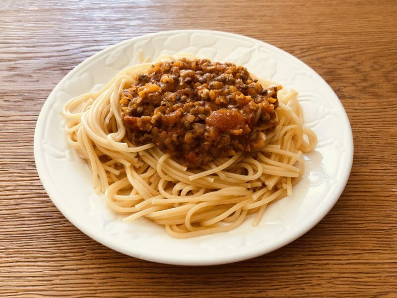 Cliquez pour zoomer ! Bolognaise végétarienne aux lentilles Thermomix par Mcgb