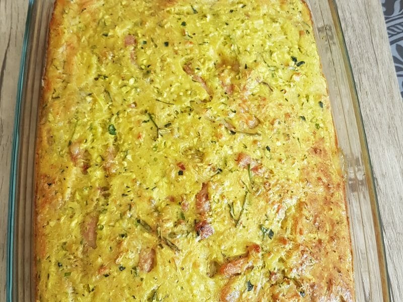 Cliquez pour zoomer ! Zucchini slice – Pain de courgettes australien Thermomix par Karen27