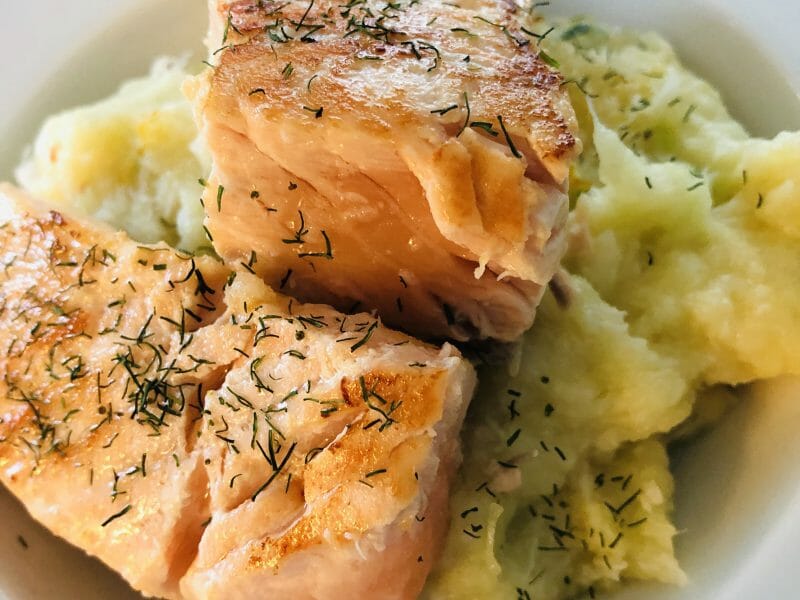 Cliquez pour zoomer ! Ecrasé de pommes de terre et saumon Thermomix par Baroudeuse33