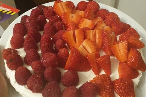 Cliquez pour zoomer ! Tarte aux fraises sans cuisson au Thermomix