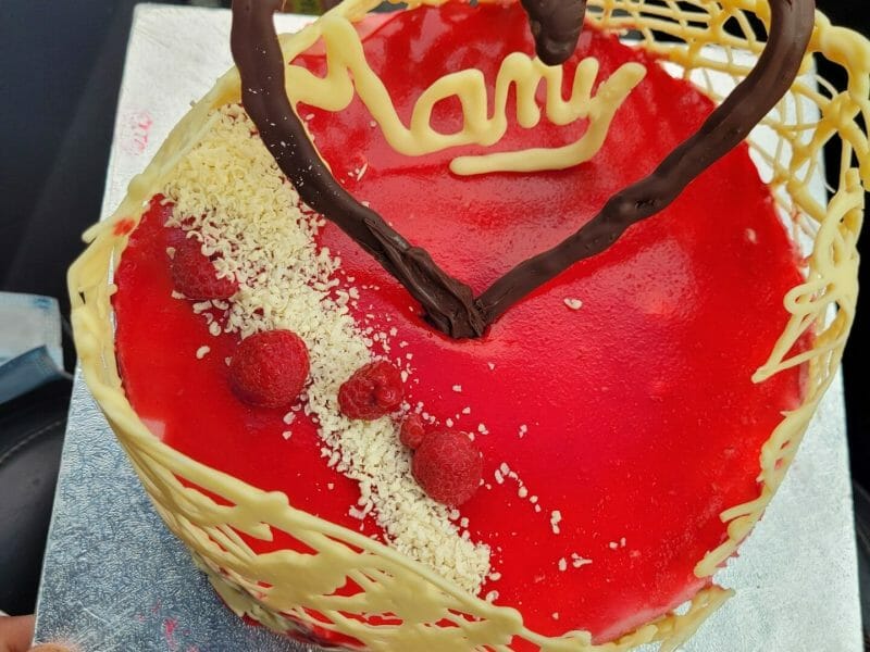 Cliquez pour zoomer ! Bavarois aux framboises Thermomix par karimannie