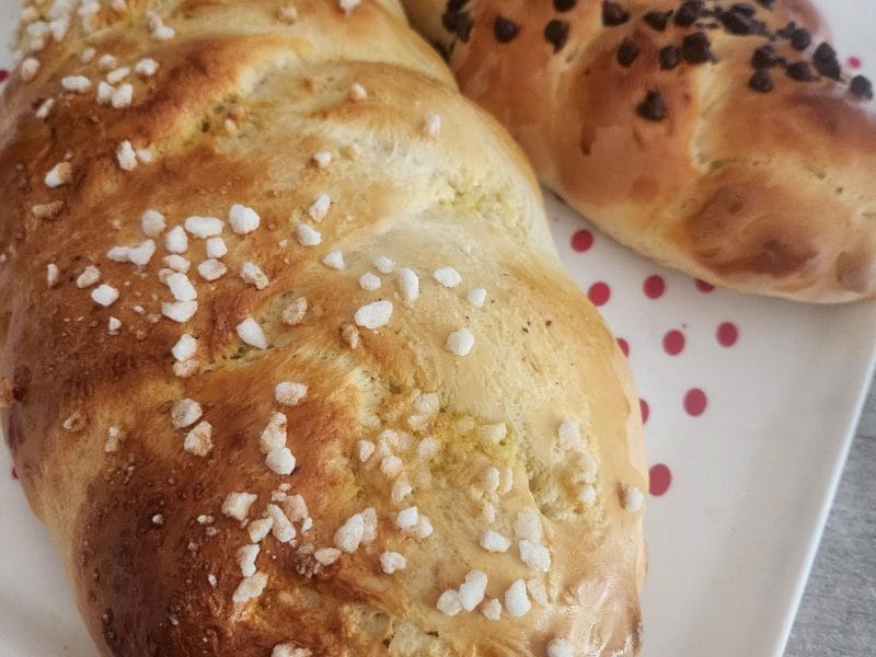 Cliquez pour zoomer ! Brioche tressée à la mie filante Thermomix par karimannie