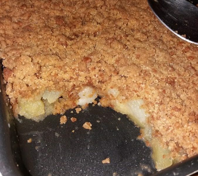 Cliquez pour zoomer ! Crumble pommes, poires et spéculoos Thermomix par Greesor74